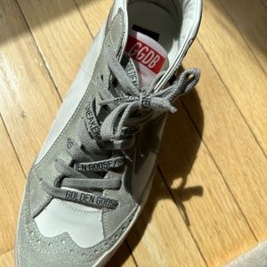 Golden Goose Midstar Classics- gray and white